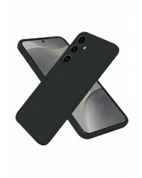 Newface Samsung Galaxy S25 Kılıf Nano içi Kadife Silikon - Siyah