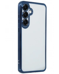 Newface Samsung Galaxy S25 Kılıf Razer Lensli Silikon - Lacivert