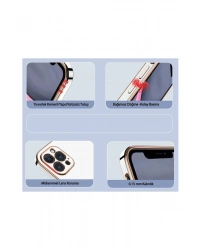 Newface Samsung Galaxy S25 Kılıf Volet Silikon - Siyah