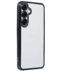 Newface Samsung Galaxy S25 Plus Kılıf Razer Lensli Silikon - Siyah