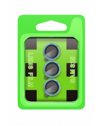 Newface Samsung Galaxy S25 Plus Raze Metal Kamera Lens - Mavi