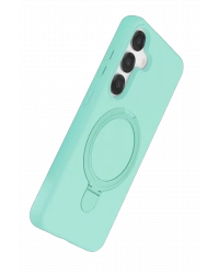 Newface Samsung Galaxy S25 Regal Magsafe Standlı Kapak - Su Yeşili