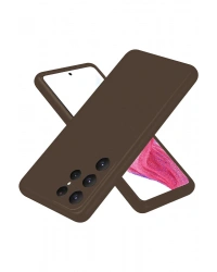 Newface Samsung Galaxy S25 Ultra Kılıf First Silikon - Kahverengi