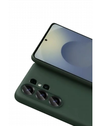 Newface Samsung Galaxy S26 Ultra Nano içi Kadife Silikon - Koyu Yeşil