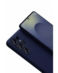 Newface Samsung Galaxy S26 Ultra Nano içi Kadife Silikon - Lacivert