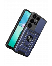 Newface Samsung Galaxy S26 Ultra Pars Lens Yüzüklü Silikon - Lacivert