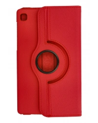 Newface Samsung Galaxy T220 Tab A7 Lite 8.7 Kılıf 360 Tablet Deri Kılıf - Kırmızı