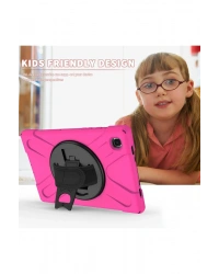 Newface Samsung Galaxy T220 Tab A7 Lite 8.7 Kılıf Amazing Tablet Kapak - Pembe