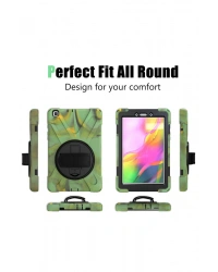 Newface Samsung Galaxy T290 Tab A 8 Kılıf Amazing Tablet Kapak - Kamuflaj