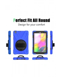 Newface Samsung Galaxy T290 Tab A 8 Kılıf Amazing Tablet Kapak - Mavi