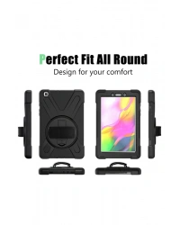 Newface Samsung Galaxy T290 Tab A 8 Kılıf Amazing Tablet Kapak - Siyah