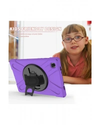 Newface Samsung Galaxy T500 Tab A7 10.4 Kılıf Amazing Tablet Kapak - Mor