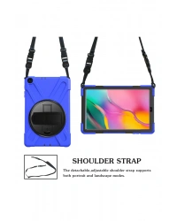 Newface Samsung Galaxy T510 Tab A 10.1 Kılıf Amazing Tablet Kapak - Mavi