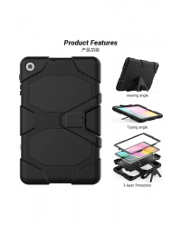 Newface Samsung Galaxy T510 Tab A 10.1 Kılıf Griffin Tablet Kapak - Siyah