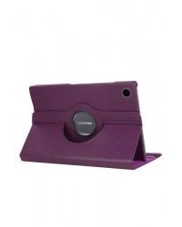 Newface Samsung Galaxy Tab A11 360 Tablet Deri Kılıf - Mürdüm