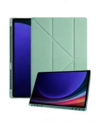 Newface Samsung Galaxy Tab A11 Plus Kalemlikli Mars Tablet Kılıfı - Açık Yeşil