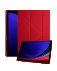 Newface Samsung Galaxy Tab A11 Plus Kalemlikli Mars Tablet Kılıfı - Kırmızı