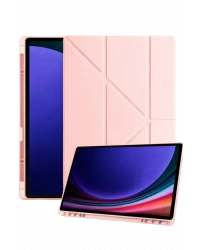 Newface Samsung Galaxy Tab A11 Plus Kalemlikli Mars Tablet Kılıfı - Rose Gold