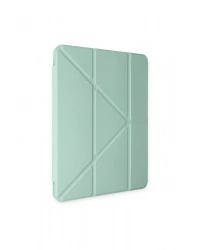 Newface Samsung Galaxy Tab A9 Plus Kılıf Kalemlikli Mars Tablet Kılıfı - Açık Yeşil
