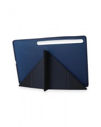 Newface Samsung Galaxy Tab A9 Plus Kılıf Kalemlikli Mars Tablet Kılıfı - Lacivert