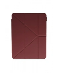 Newface Samsung Galaxy X200 Tab A8 10.5 Kılıf Kalemlikli Mars Tablet Kılıfı - Mürdüm