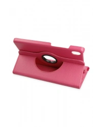 Newface Samsung Galaxy X510 Tab S9 FE 11 Kılıf 360 Tablet Deri Kılıf - Pembe