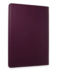 Newface Samsung Galaxy X610 Tab S9 FE Plus 12.4 Kılıf 360 Tablet Deri Kılıf - Mürdüm