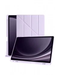 Newface Samsung Galaxy X610 Tab S9 FE Plus 12.4 Kılıf Kalemlikli Mars Tablet Kılıfı - Lila
