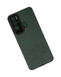 Newface Tecno Pova Neo Kılıf Loop Deri Silikon - Yeşil