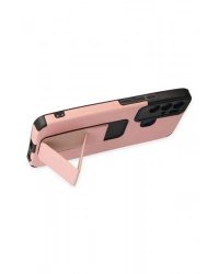 Newface Tecno Pova Neo Kılıf Mega Standlı Silikon - Pudra