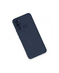 Newface Tecno Pova Neo Kılıf Nano içi Kadife Silikon - Lacivert