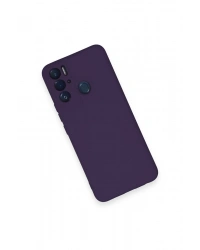 Newface Tecno Pova Neo Kılıf Nano içi Kadife Silikon - Mor