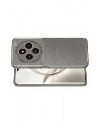 Newface Tecno Spark 30 Kılıf Auto Focus Karbon Kapak - Gri