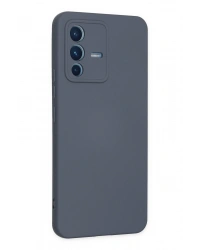 Newface Vivo V23 5G Kılıf Nano içi Kadife Silikon - Gri