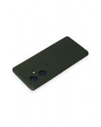 Newface Vivo V29 Lite Kılıf Nano içi Kadife Silikon - Koyu Yeşil