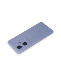 Newface Vivo V29 Lite Kılıf Nano içi Kadife Silikon - Lila