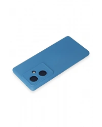 Newface Vivo V29 Lite Kılıf Nano içi Kadife Silikon - Mavi