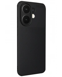 Newface Vivo V60 5G Auto Focus Karbon Kapak - Siyah