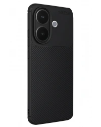 Newface Vivo V60 Lite Auto Focus Karbon Kapak - Siyah