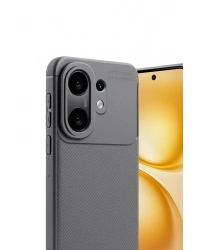 Newface Vivo X200 FE Auto Focus Karbon Kapak -Gri