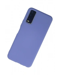 Newface Vivo Y11S Kılıf Nano içi Kadife Silikon - Lila