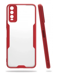 Newface Vivo Y11S Kılıf Platin Silikon - Kırmızı