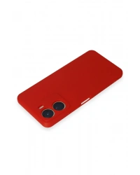 Newface Vivo Y16 Kılıf First Silikon - Kırmızı