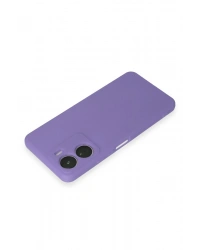 Newface Vivo Y16 Kılıf First Silikon - Lila