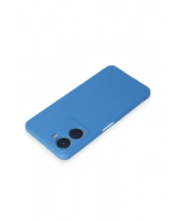 Newface Vivo Y16 Kılıf First Silikon - Mavi