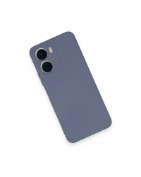 Newface Vivo Y16 Kılıf Nano içi Kadife Silikon - Gri