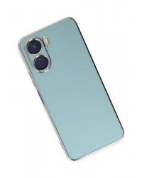 Newface Vivo Y16 Kılıf Volet Silikon - Açık Yeşil