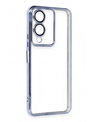 Newface Vivo Y17S Kılıf Razer Lensli Silikon - Açık Mavi