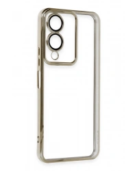 Newface Vivo Y17S Kılıf Razer Lensli Silikon - Gold