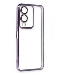 Newface Vivo Y17S Kılıf Razer Lensli Silikon - Mor